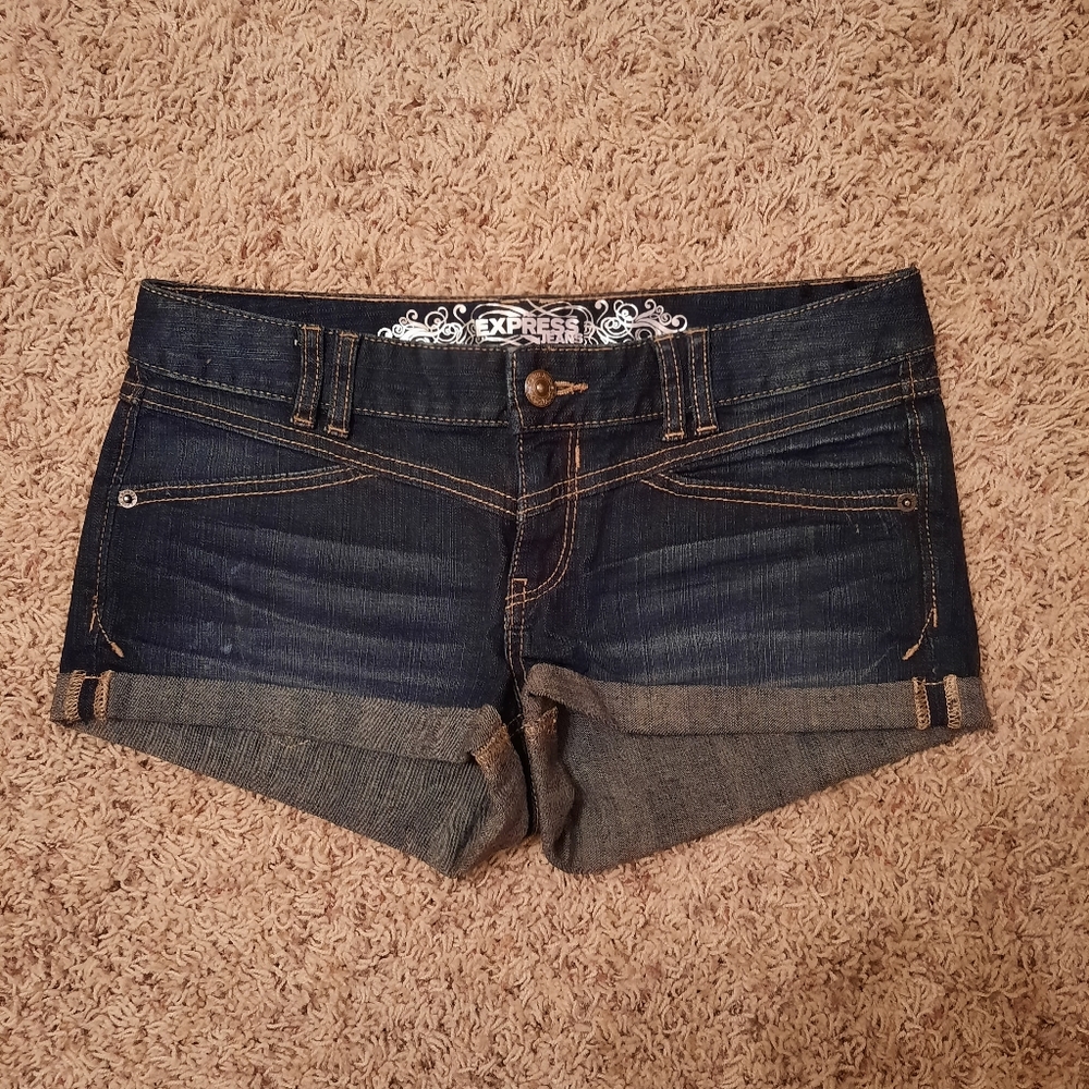 Express denim shorts